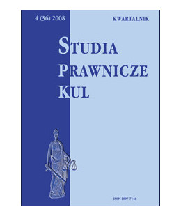 Studia Prawnicze KUL, 4(36)/2008
