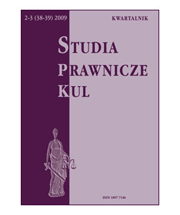Studia Prawnicze KUL, 2-3(38-39)/2009
