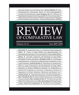 Review of Comparative Law. Vol. 12-13