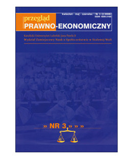Przegląd Prawno-Ekonomiczny Nr 3 (2/2008)