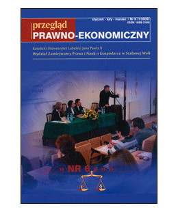 Przegląd Prawno-Ekonomiczny Nr 6 (1/2009)