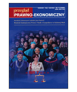 Przegląd Prawno-Ekonomiczny Nr 7 (2/2009)