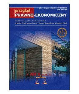 Przegląd Prawno-Ekonomiczny Nr 8 (3/2009)