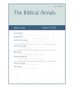 The Biblical Annals. Volume 2(59) 2012