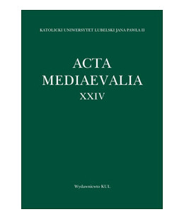 Acta Mediaevalia. T. XXIV