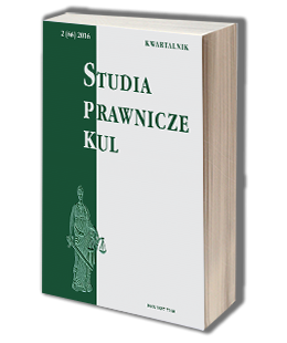 Studia Prawnicze KUL, 2(66)/2016