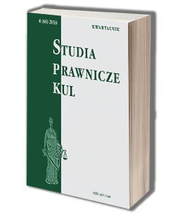 Studia Prawnicze KUL, 4(68)/2016
