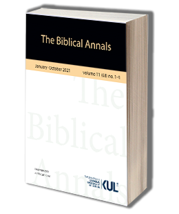 The Biblical Annals. Volume 11(68)-1-4 2021