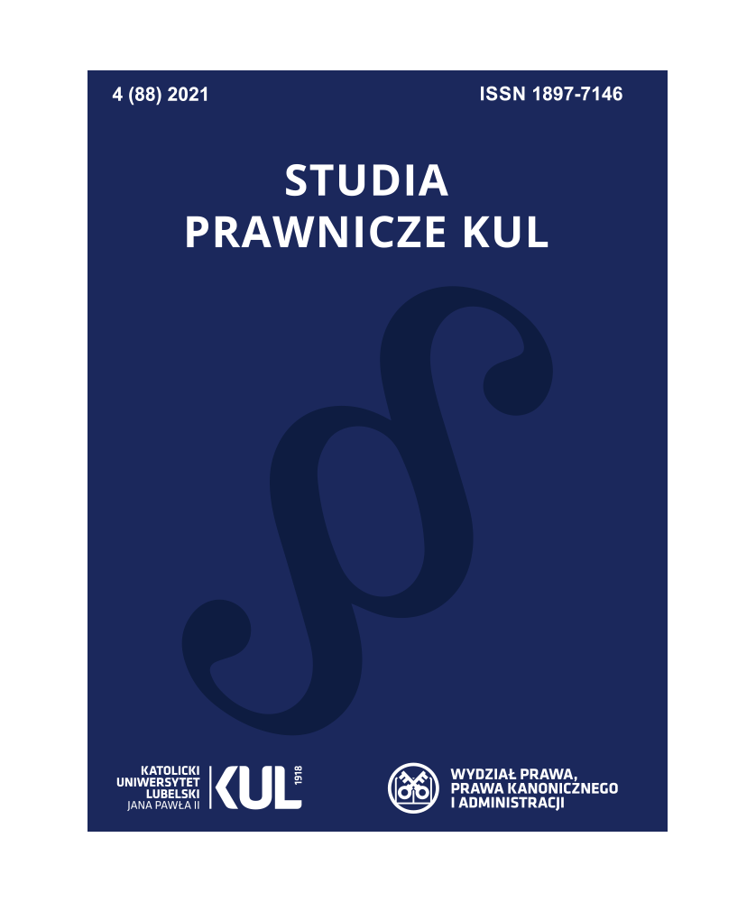 Studia prawnicze KUL, 4(88)/2021