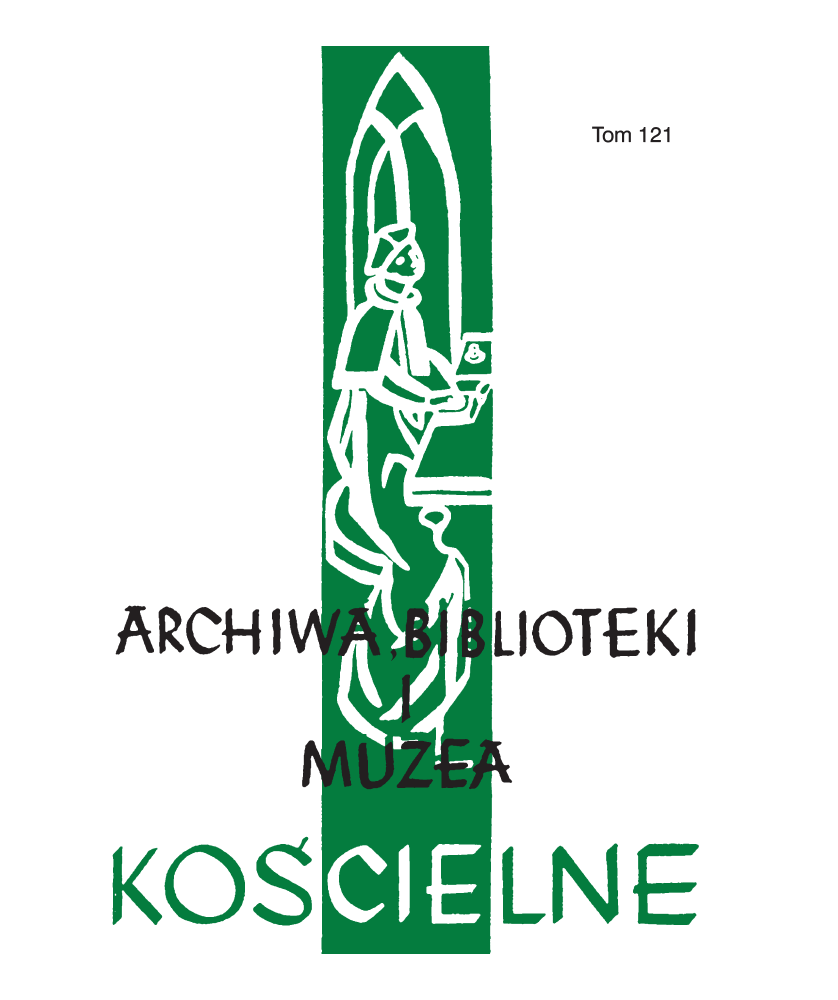 Archiwa, Biblioteki I Muzea Kościelne. Tom 121