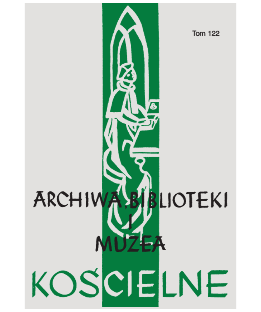 Archiwa, Biblioteki I Muzea Kościelne. Tom 122