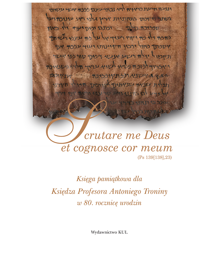 Scrutare me Deus et cognosce cor meum (Ps 139[138],23)