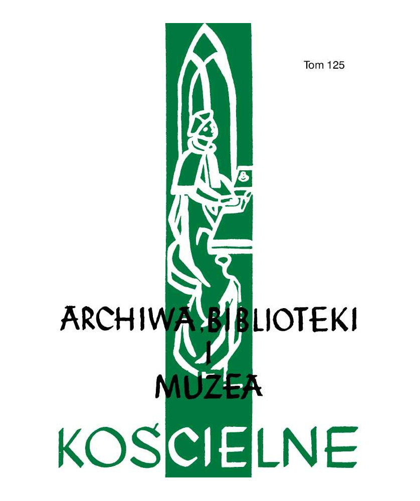 Archiwa, Biblioteki I Muzea Kościelne. Tom 125