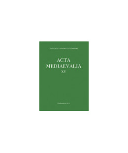 Acta Mediaevalia. T. XV