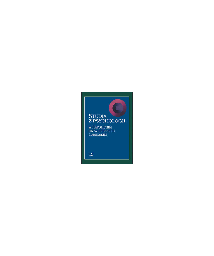 Studia z psychologii w KUL. T. 13